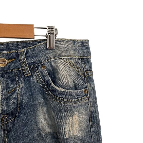 SoSoo Jeans 1971 Vintage Y2K Ripped Distressed Straight Jeans Size 29 - Picture 2 of 7